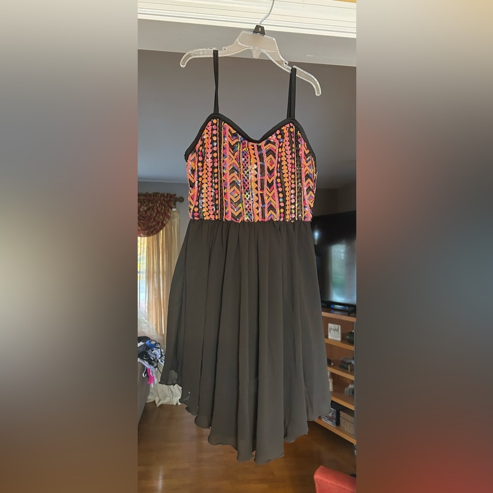Weissman black & orange dress dance costume - adult small